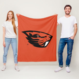 Couverture Polaire Oregon State Beavers   Tête de castor