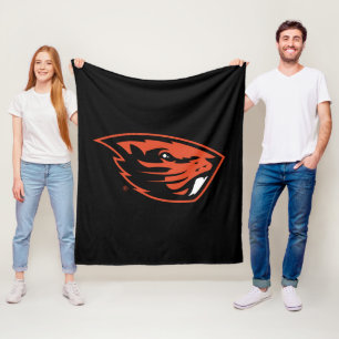 Couverture Polaire Oregon State Beavers   Tête de castor