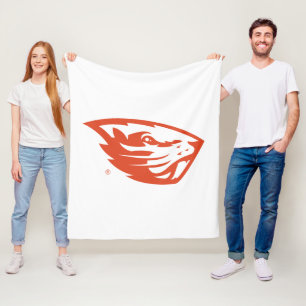 Couverture Polaire Oregon State Beavers   Tête de castor