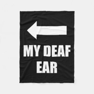 Couverture Polaire Oreille droite sourde oreille sourde oreille sourd