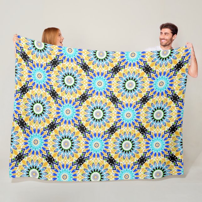 Couverture Polaire Ornement ethnique (En situation)