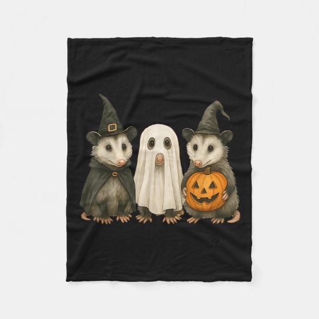 Couverture Polaire Ossum Halloween Été Sorcière Fantôme Citrouille  (Devant)