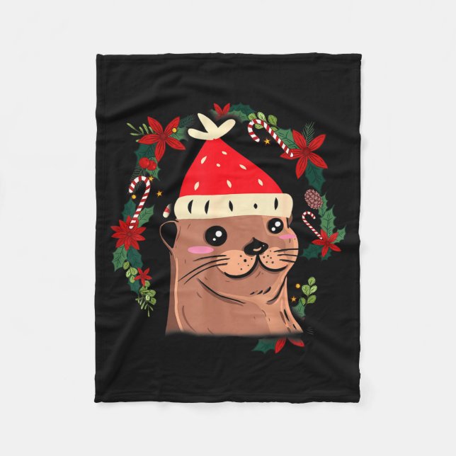 Couverture Polaire Otter Ugly Christmas Christmas Winter  (Devant)
