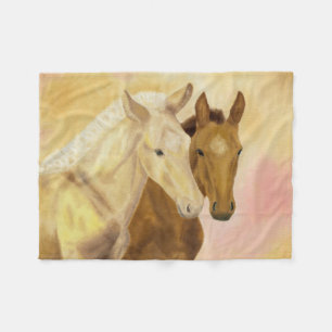 Couverture Polaire Ouatine de deux poulains