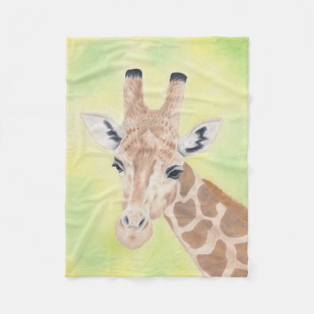 Couverture Polaire Ouatine de girafe (Devant)