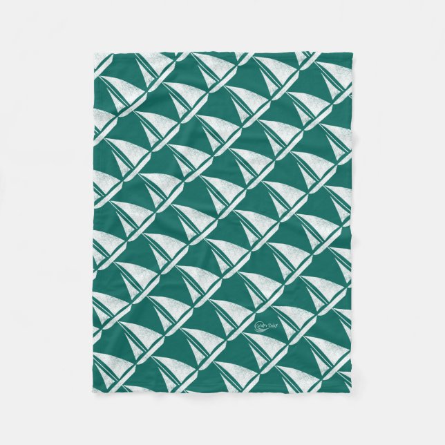 Couverture Polaire Ouatine de voilier de bébé de l'eau (Devant)