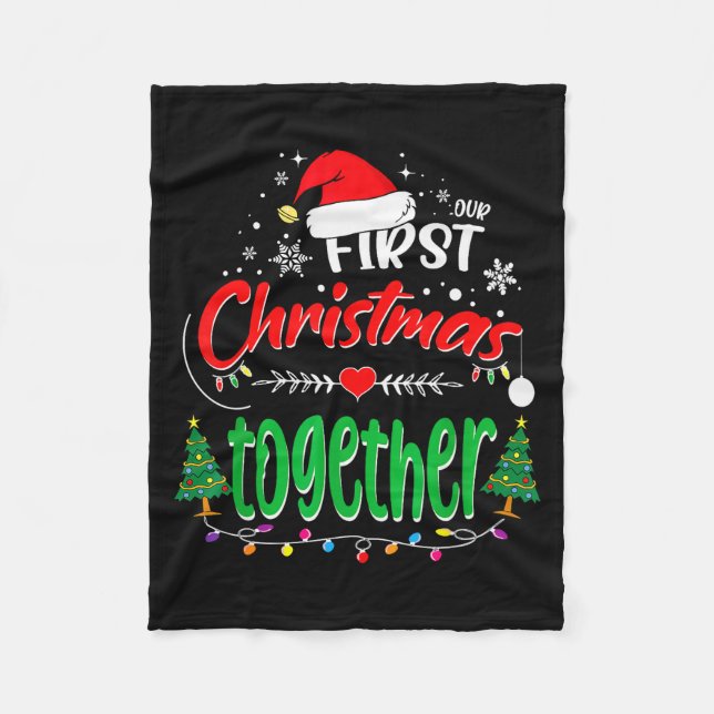 Couverture Polaire Our First Christmas Together 2021 1st Christmas  (Devant)