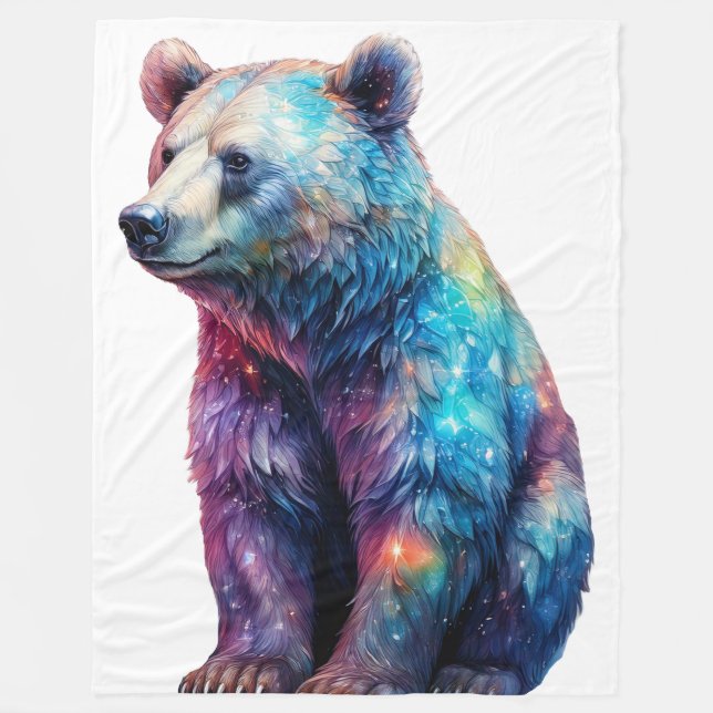 Couverture Polaire Ours cristal (Devant)