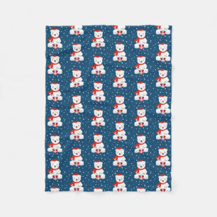Couverture Polaire Ours de neige