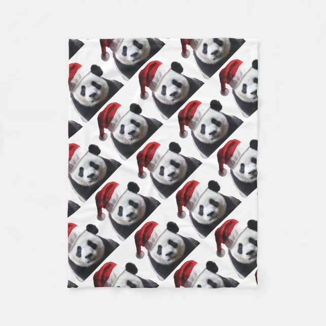 Couverture Polaire Ours de panda Noël (Devant)
