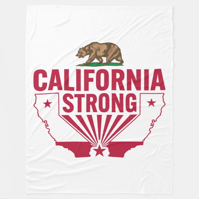 Couverture Polaire Ours grizzli robuste en Californie (Devant)