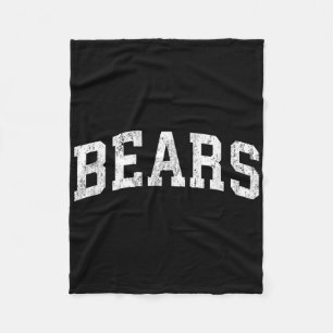 Couverture Polaire Ours Mascotte Vintage Athlétisme Nom de sport Desi