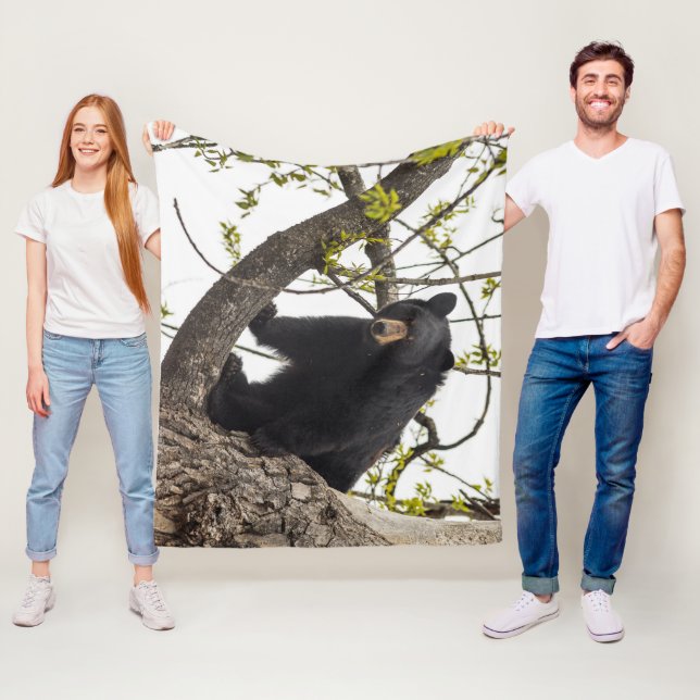 Couverture Polaire Ours noir Escalade (En situation)