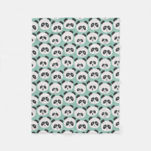 Couverture Polaire Ours panda de bleus layette