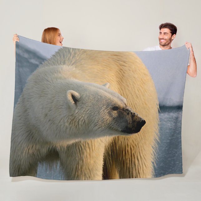 COUVERTURE POLAIRE OURS POLAIRE (En situation)