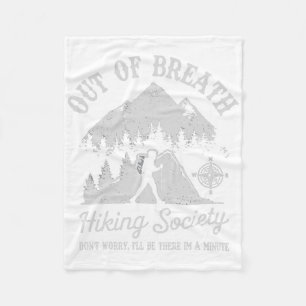 Couverture Polaire Out Of Breath Randonnée Society Retro Nature Love