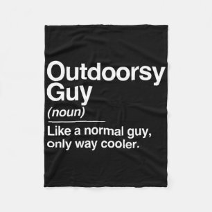Couverture Polaire Outdoorsy Guy Définition Nature Randonnée Camping