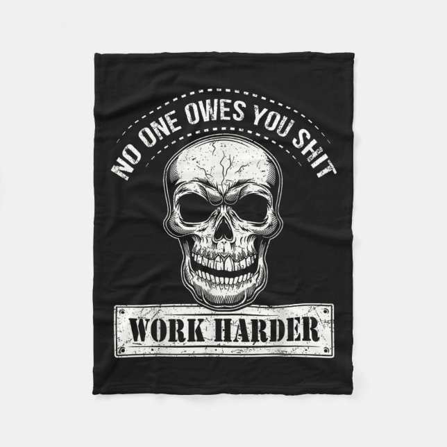 Couverture Polaire Owes You Work Harder Motivational Funny  (Devant)