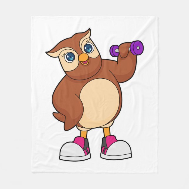Couverture Polaire Owl Fitness Dumbbell (Devant)