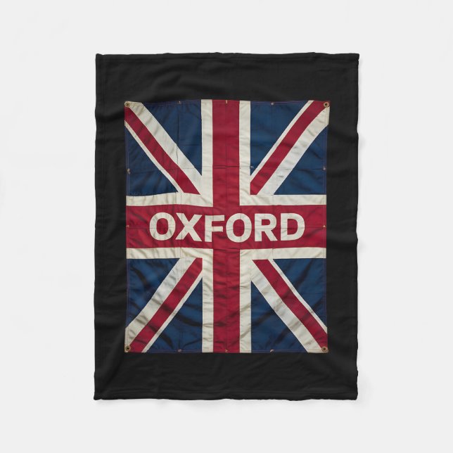 Couverture Polaire Oxford England Britain Uk History Vacation Souveni (Devant)