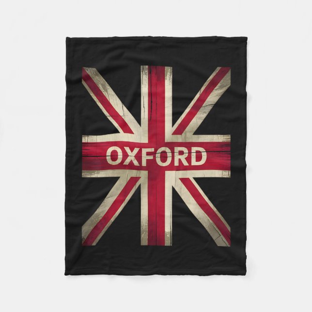 Couverture Polaire Oxford England Britain Uk History Vacation Souveni (Devant)