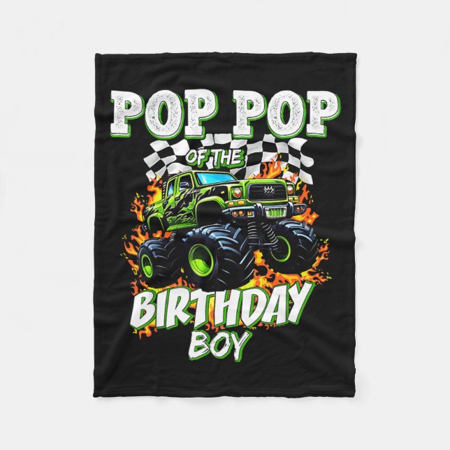 Couverture Polaire P P Of The Birthday Boy Monster Truck Birthday Kid (Devant)