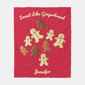 Couverture Polaire Pain d'épice rouge Cosy