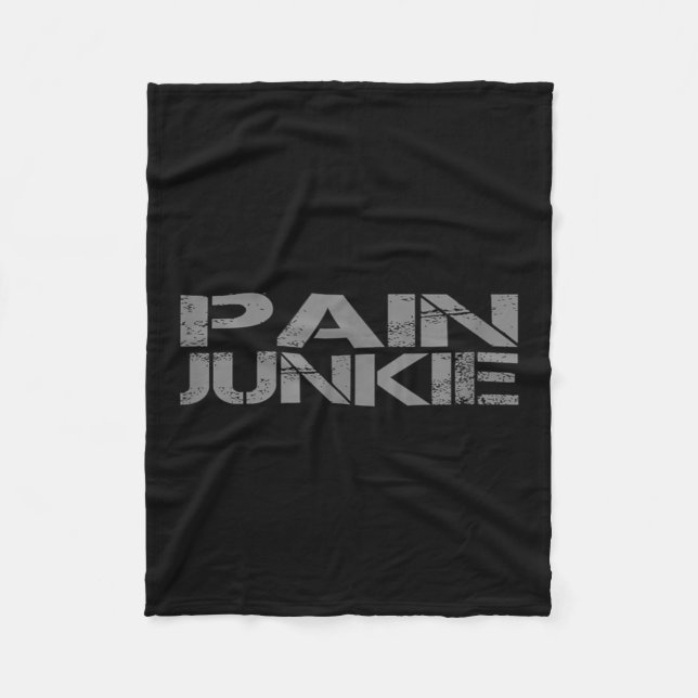 Couverture Polaire Pain Junkie Bjj, Wrestling, Judo, Boxing, Mma Moti (Devant)