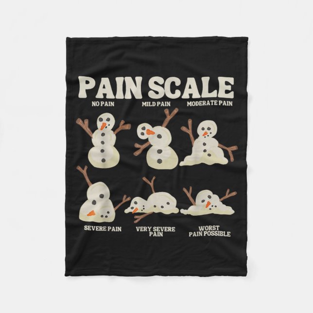 Couverture Polaire Pain Scale Snowman Nurse Christmas Xmas Snow Pajam (Devant)