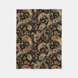 Couverture Polaire Paisley, Victorien, Gothique,