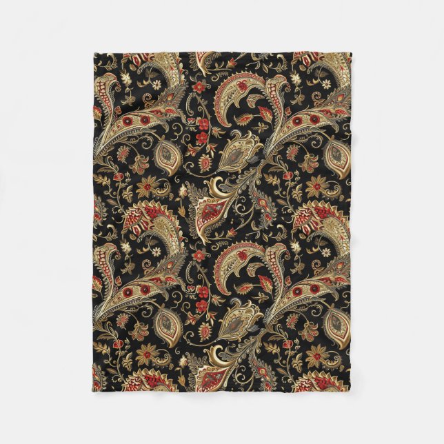 Couverture Polaire Paisley, Victorien, Gothique,  (Devant)