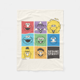 Couverture Polaire Pal de rue Sésame Blocs de couleurs