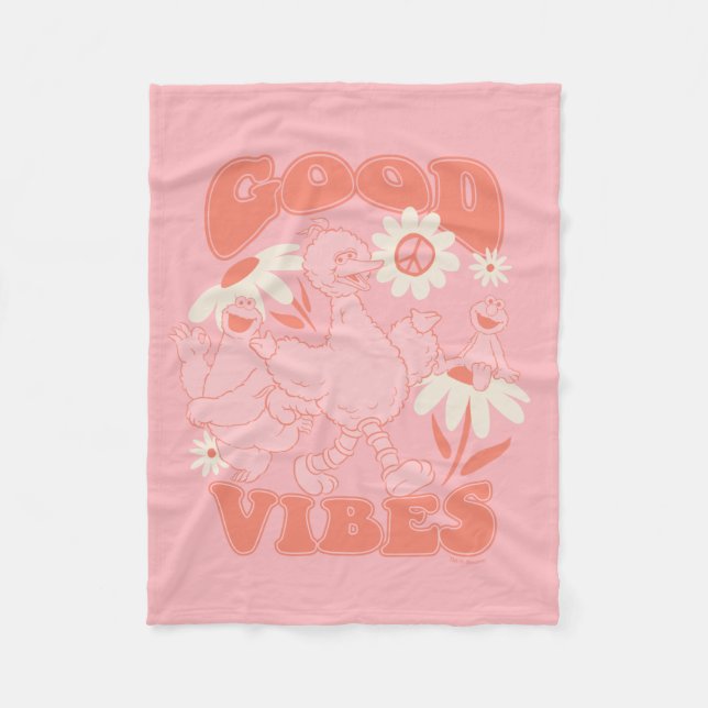 Couverture Polaire Pal de rue Sésame | GOOD VIBES (Devant)