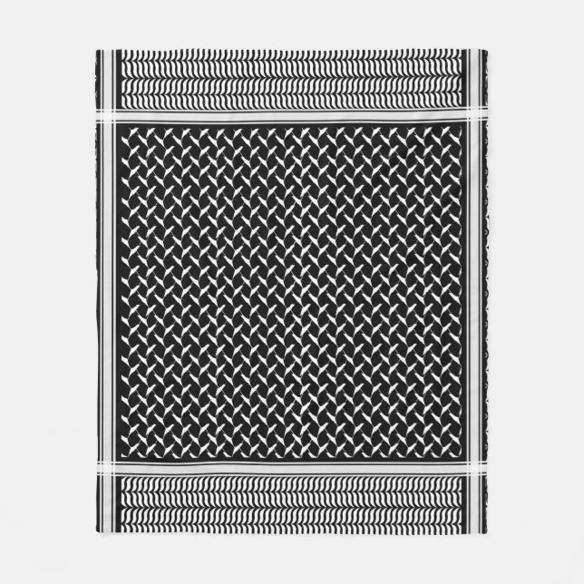 Couverture Polaire Palestinien Keffiyeh (Devant)