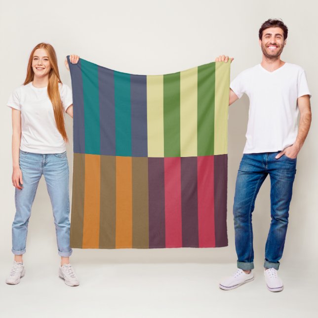 Couverture Polaire Palette de Pantone d'hiver d'automne (En situation)