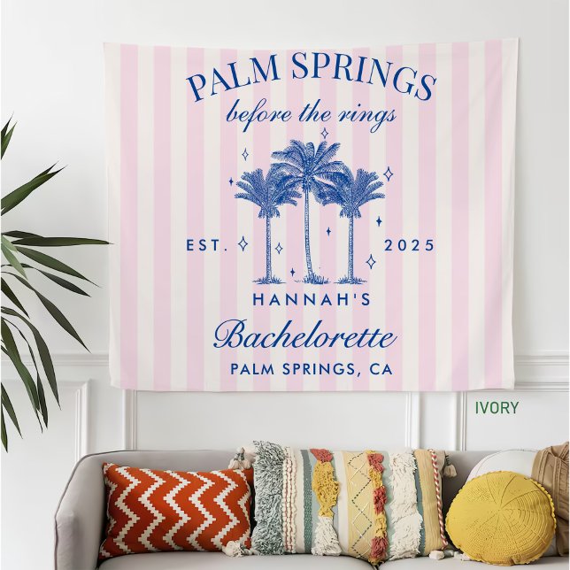 Couverture Polaire Palm Springs Avant Les Bagues Bleu Bachelorette (Créateur téléchargé)