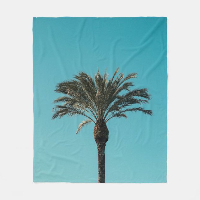 Couverture Polaire Palmier vert (Devant)