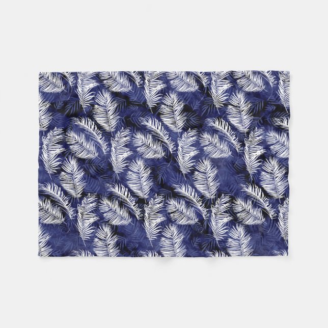 Couverture Polaire Palms d'Indigo (Devant (Horizontal))