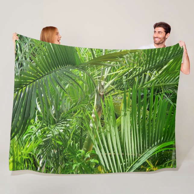 Couverture Polaire PalmTrees Jungle 🌴 (En situation)