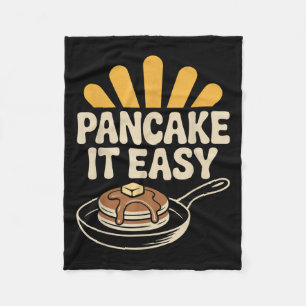 Couverture Polaire Pancake It Easy Funny Breakfast Brunch Pancake