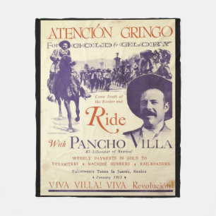 Couverture Polaire Pancho Villa 🔥 Héros Général Mexicain