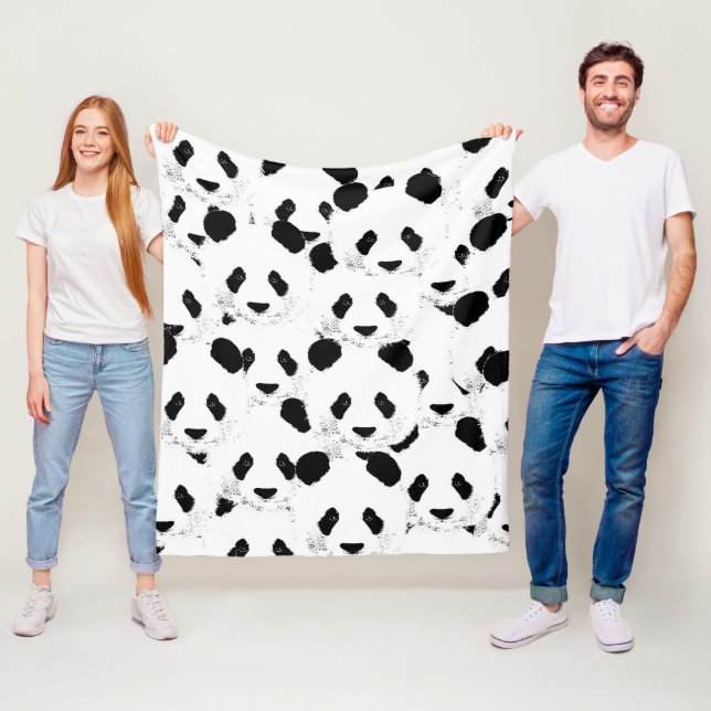 Couverture Polaire Panda (En situation)