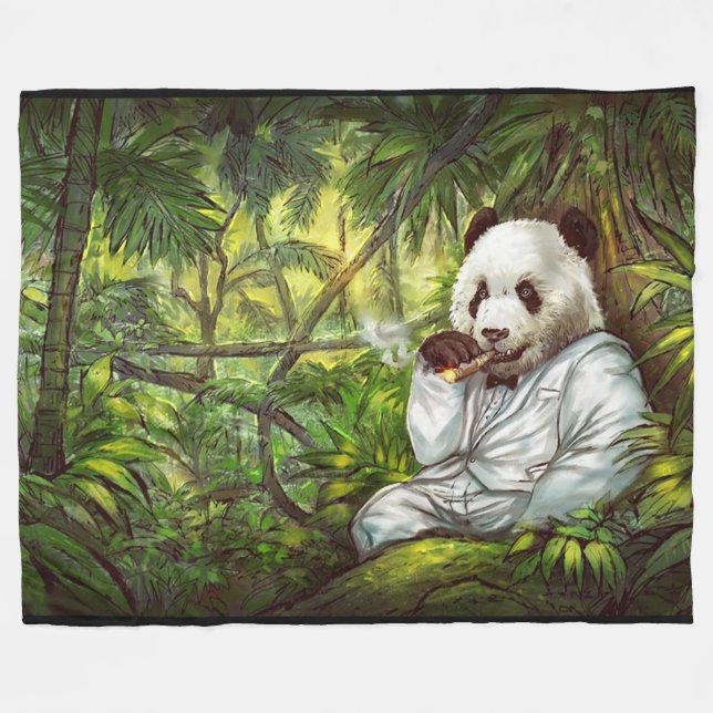 Couverture Polaire Panda (Devant (Horizontal))