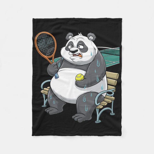 Couverture Polaire Panda Animals Dminton Navettes (Devant)