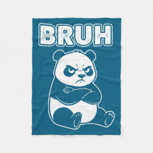 Couverture Polaire Panda Bruh Cool Hommes Femmes Enfants Adolescents 