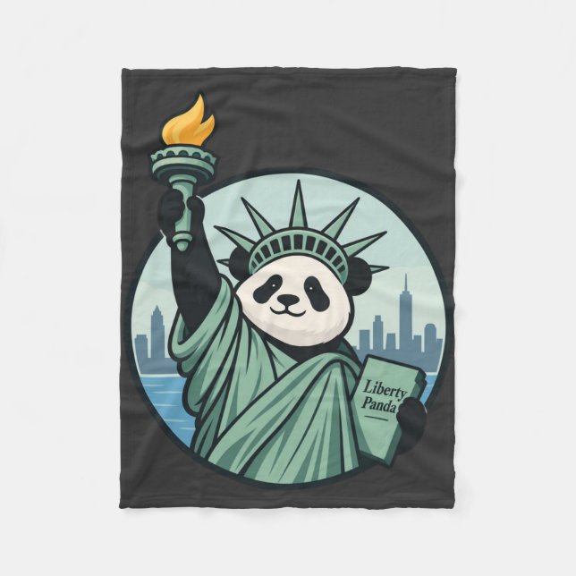 Couverture Polaire Panda de la Liberté (Devant)