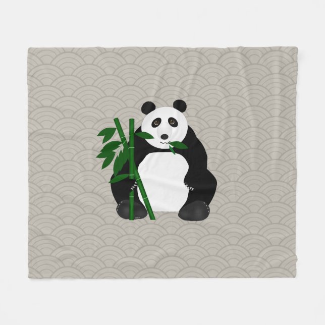 Couverture Polaire Panda Fleece Blanket (Devant (Horizontal))