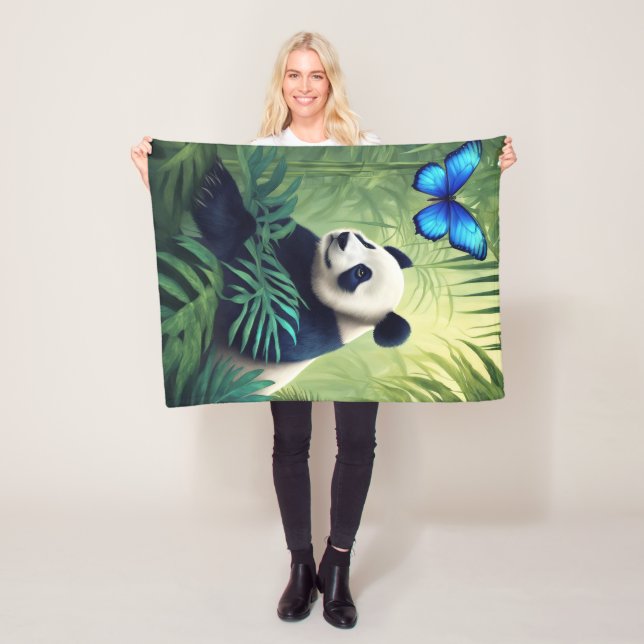 Couverture Polaire Panda Fleece Blanket, 30 po x 40 po (En situation)