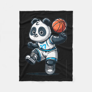 Couverture Polaire Panda joueur de baseball mignon