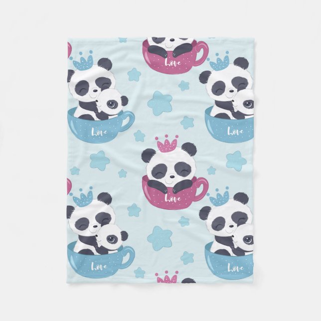 Couverture Polaire Panda Lover | The Panda Is A Nasty Animal (Devant)